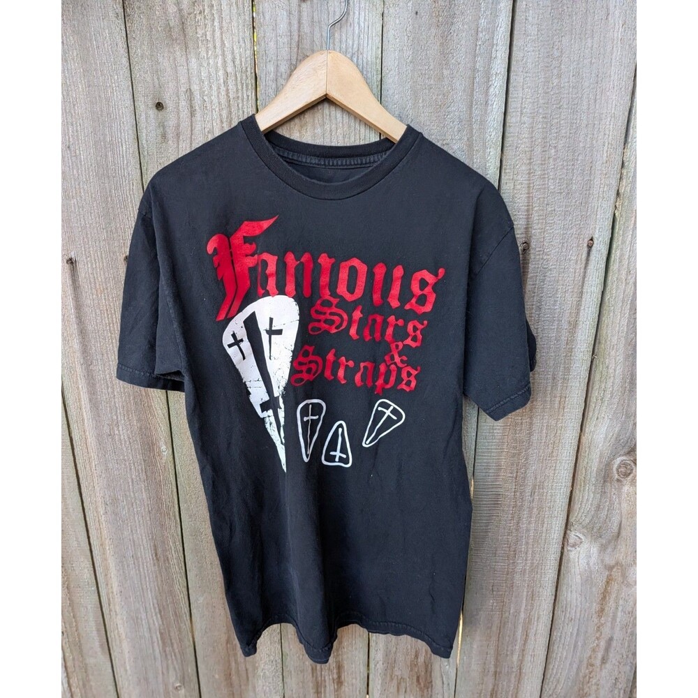 Famous Stars and Straps T Shirt Black Short Sleeve Medium
